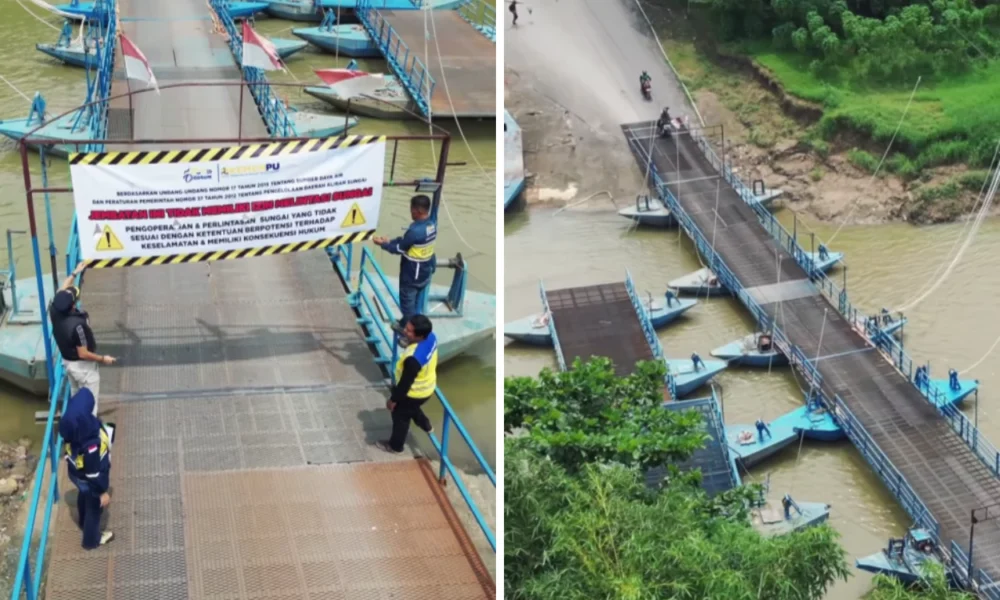 Jembatan haji endang yang dibangun dari dana pribadi disegel pemerintah