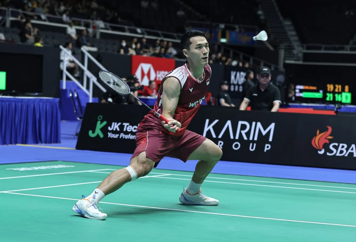 Jonatan christie gugur di singapore open 2025 usai kalah dari tunggal putra malaysia