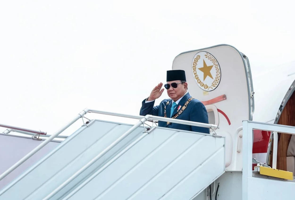 Presiden prabowo tiba di brunei darussalam