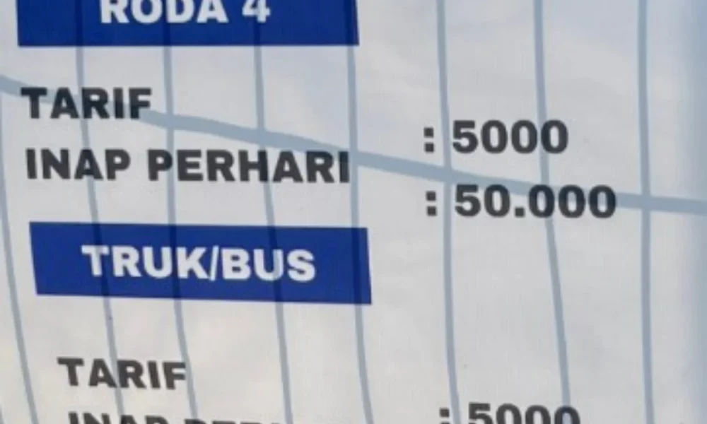Rincian tarif parkir di pelabuhan jepara