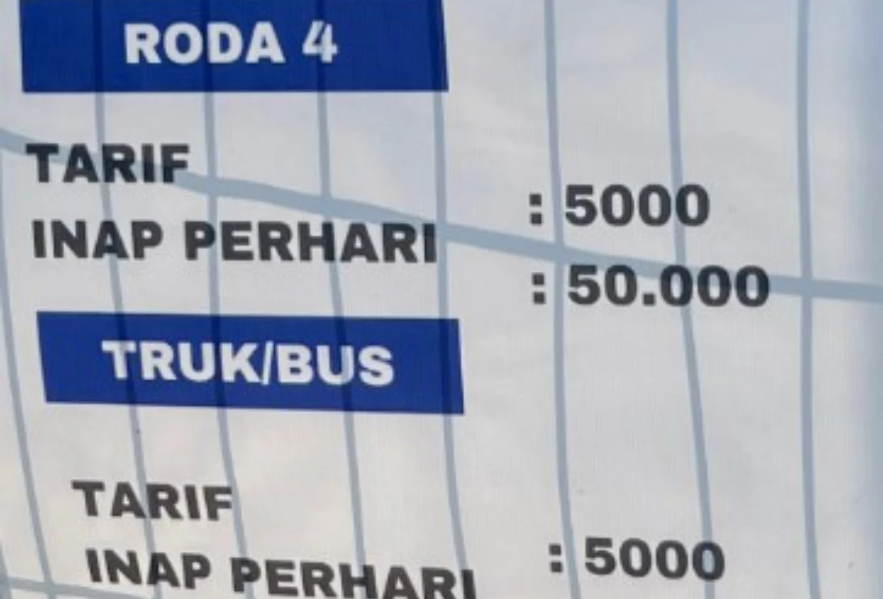 Rincian tarif parkir di pelabuhan jepara