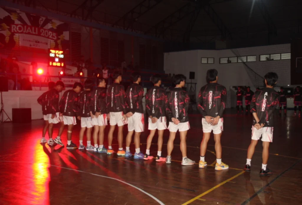Salah satu tim basket yang bertanding di acara rojali 2025