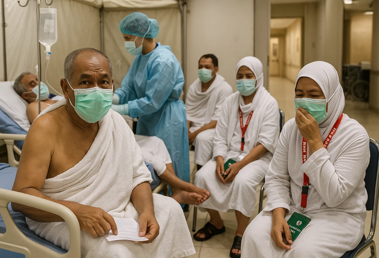 Sebanyak 99 jemaah haji asal indonesia terinfeksi pneumonia