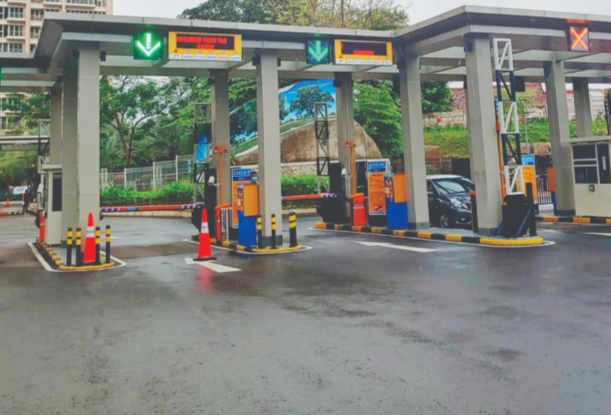 Sistem parkir nontunai