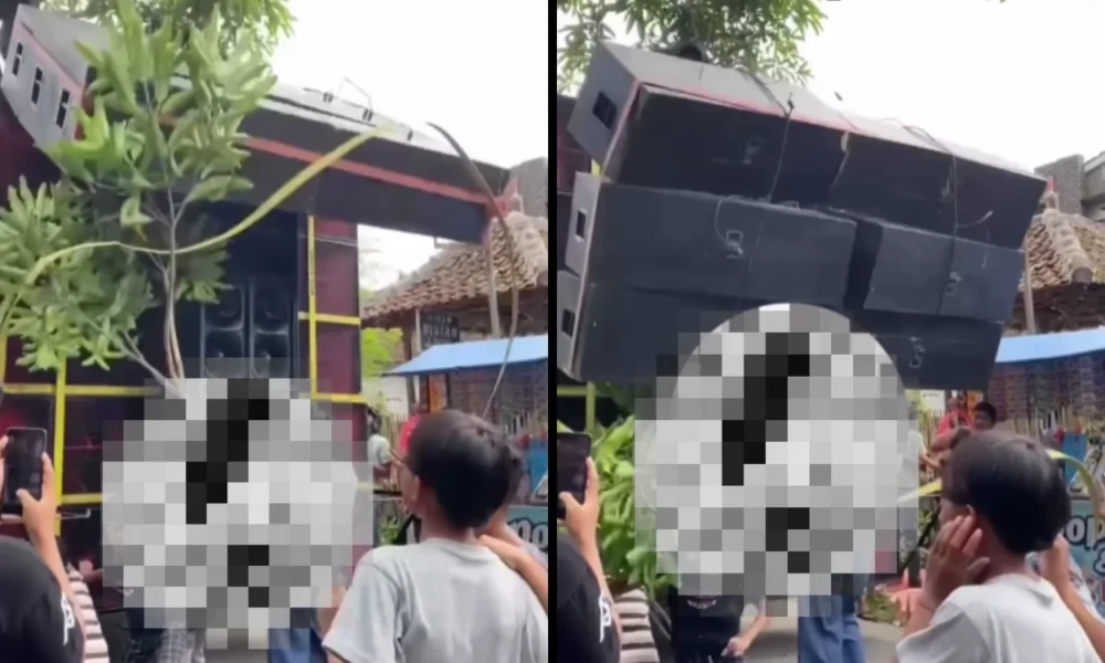 Sound horeg ambruk di bondowoso, siswi sma jadi korban