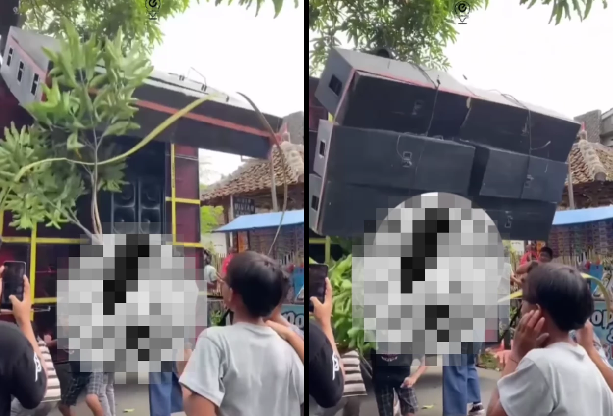Sound horeg ambruk di bondowoso, siswi sma jadi korban