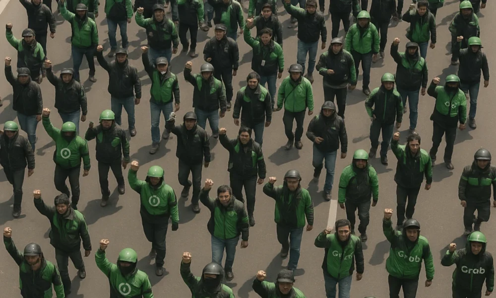 Tak semua driver ojol ikut demo, ini alasannya!