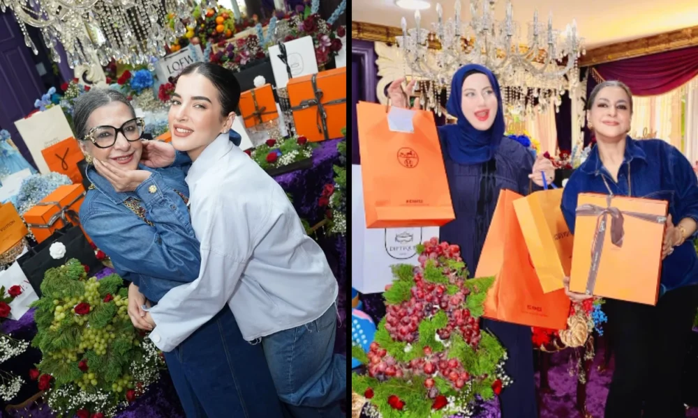 Ultah tasya dan tasyi dirayakan mewah, bu ala beri cincin blue diamond