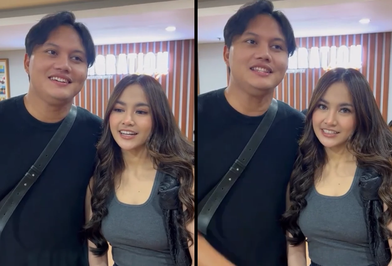 Viral! mahalini kenakan tanktop saat urus paspor anak di imigrasi lounge