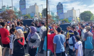 Viral! warga kompak soraki mobil jip yang terbos cfd di margonda