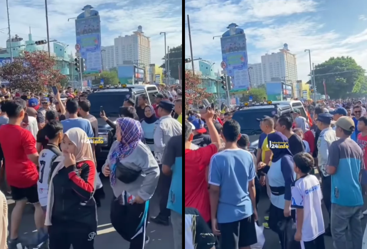 Viral! warga kompak soraki mobil jip yang terbos cfd di margonda
