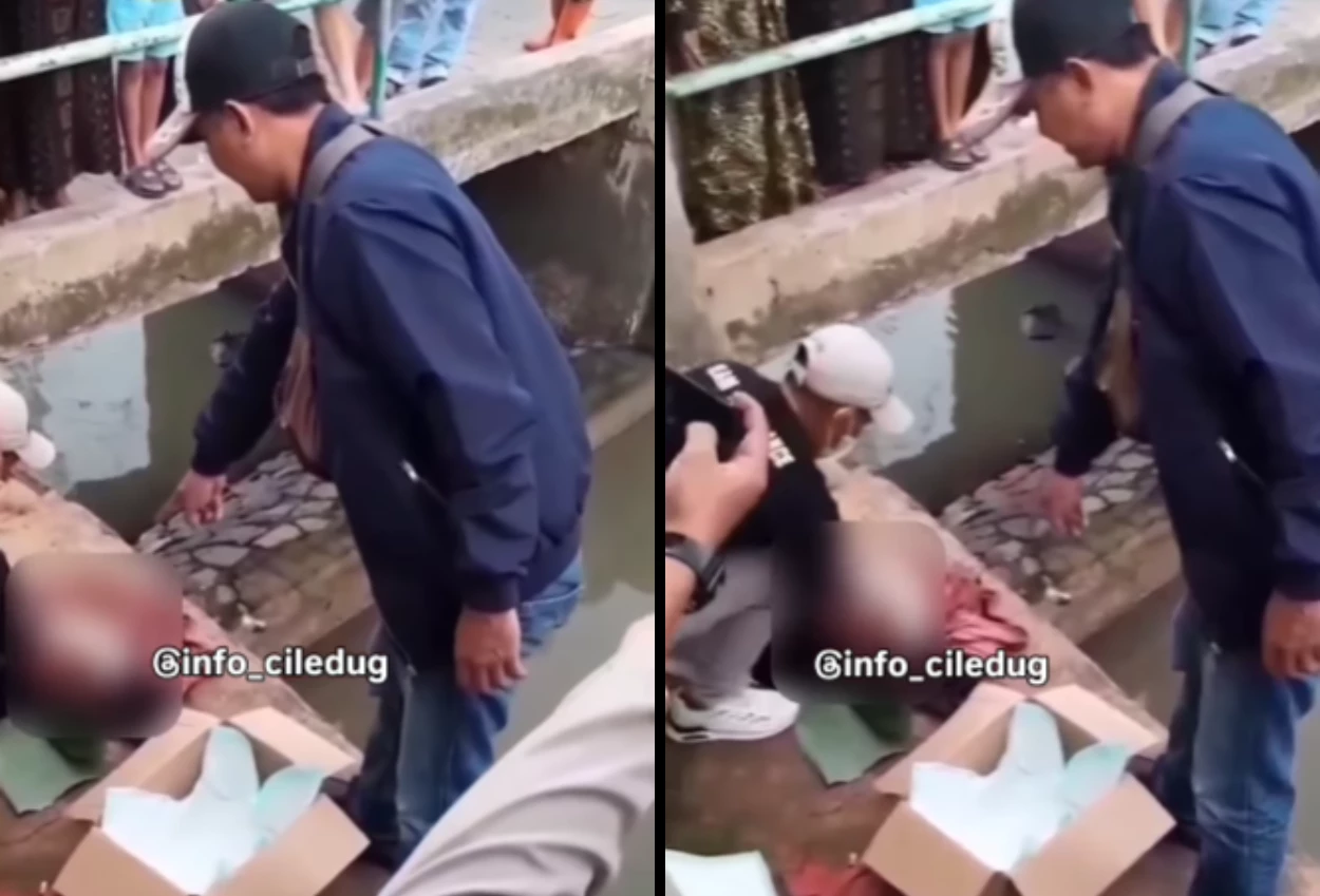 Warga kembangan geger! mayat bayi ditemukan di pintu air bendungan polor