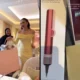 Alyssa daguise bagi catokan dyson dan skii di bridal brunch, bridesmaid auto syok