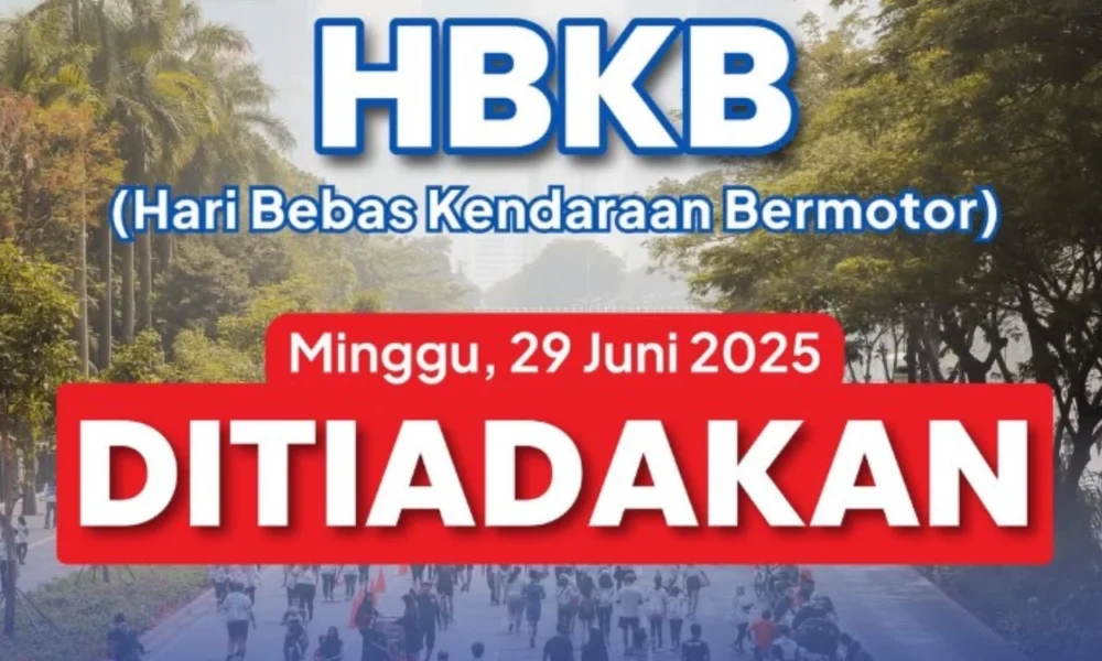 Car free day di jakarta ditiadakan minggu ini
