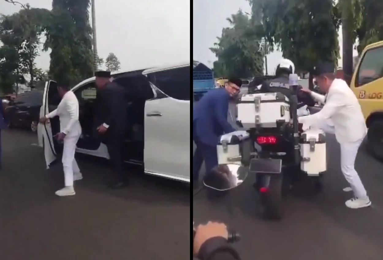 Dedi mulyadi minta maaf usai ditegur netizen karena nebeng patwal dan tak pakai helm