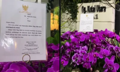 Dikirimi bunga oleh prabowo, jokowi saya sangat tersentuh oleh kasih sayang bapak presiden