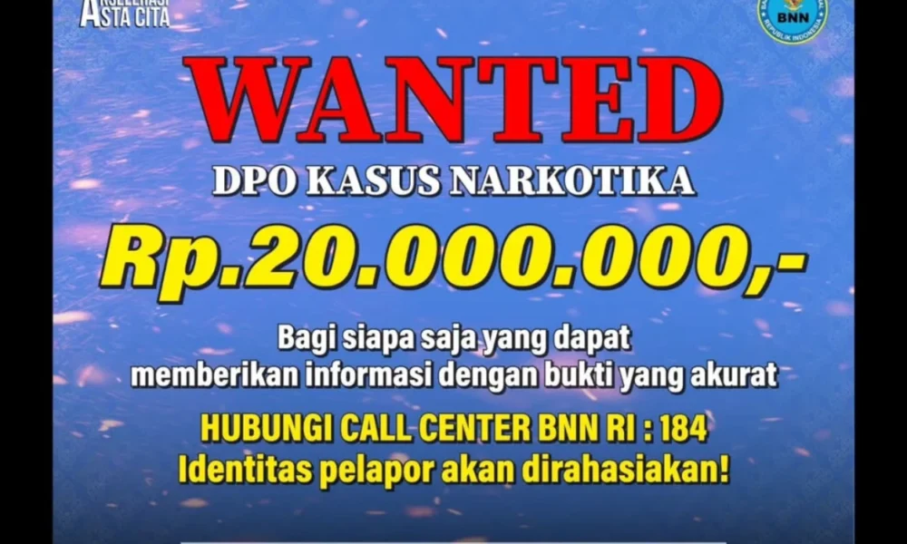 Gelar sayembara, bnn beri 20 juta kepada masyarakat yang bisa berikan informasi 10 dpo narkoba