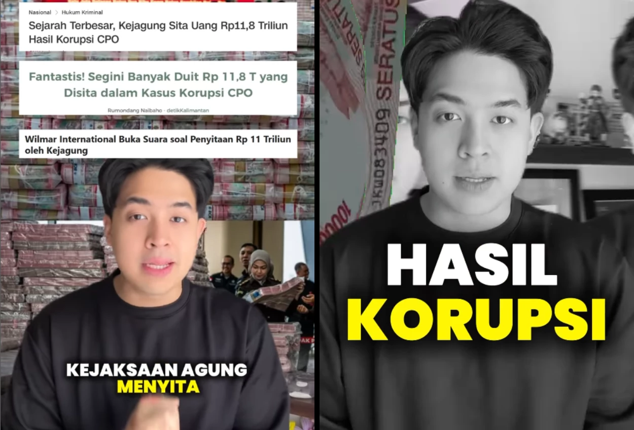 Jerome polin sebut tumpukan uang rp11,8 t hasil korupsi cpo lebih tinggi dari gunung everest