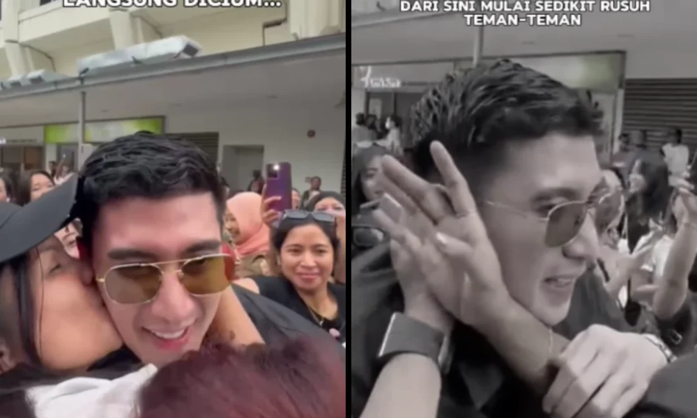 Kunjungi singapura, verrell bramasta dicium dan dicakar fans hingga kabur ke toilet