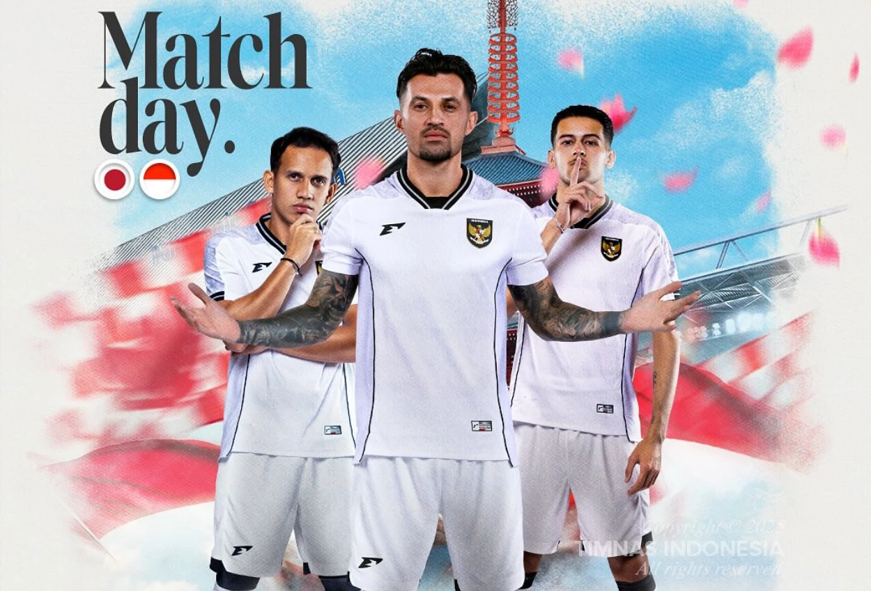 Link live streaming timnas indonesia vs jepang, kick off pukul 17.35 wib