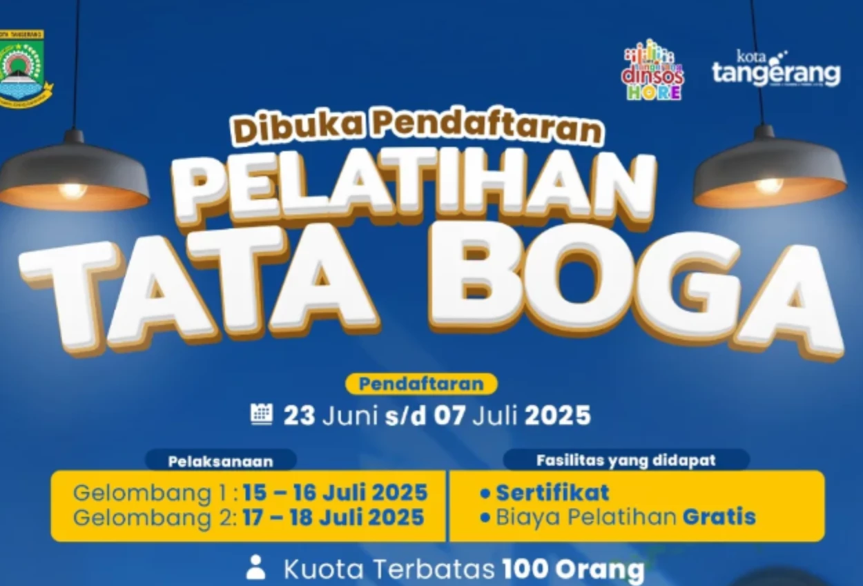 Pemkot tangerang buka pelatihan tata boga gratis, ini syaratnya!