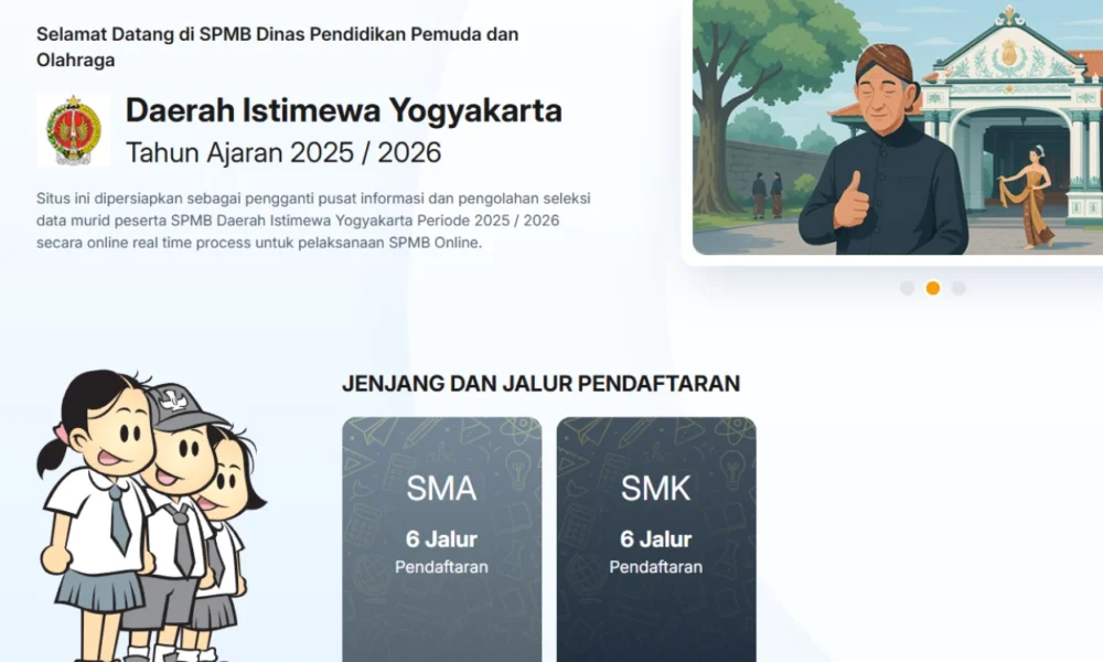 Pendaftaran spmb jogja 2025 tahap 1 resmi dibuka, cek jadwal dan syaratnya!