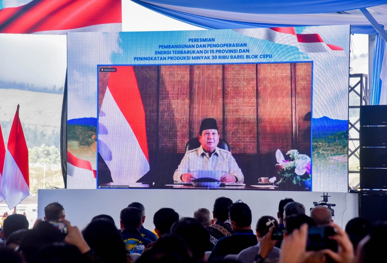 Prabowo dan bahlil luncurkan 55 proyek energi terbarukan serta tambahan produksi blok cepu