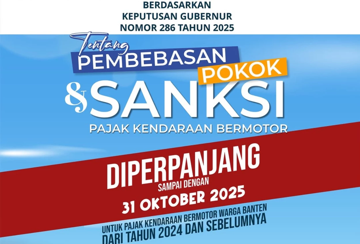 Program pemutihan pajak kendaraan di banten diperpanjang hingga oktober 2025