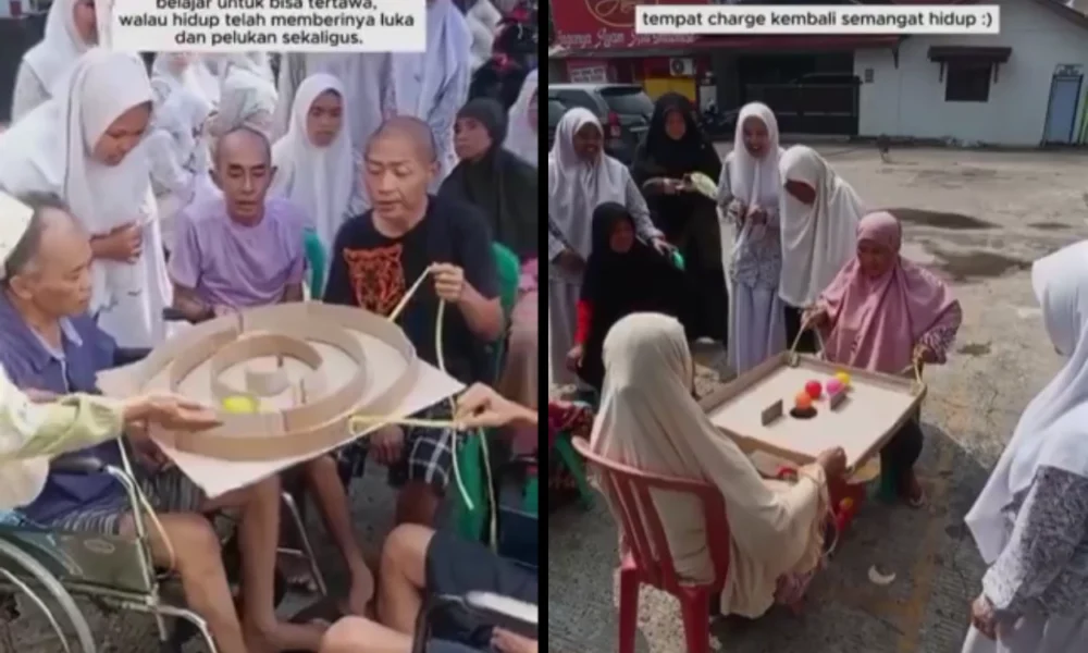 Rayakan kelulusan, smk di bekasi study tour ke panti jompo