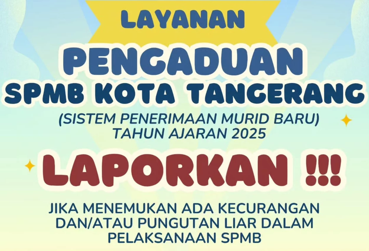 Spmb 2025 dimulai, inspektorat tangerang buka posko aduan gratifikasi dan pungli