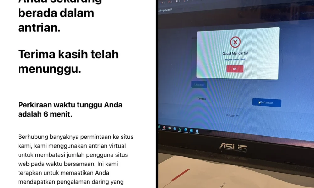 Spmb jabar tahap 1 dimulai, siswa keluhkan sulit akses laman pendaftaran