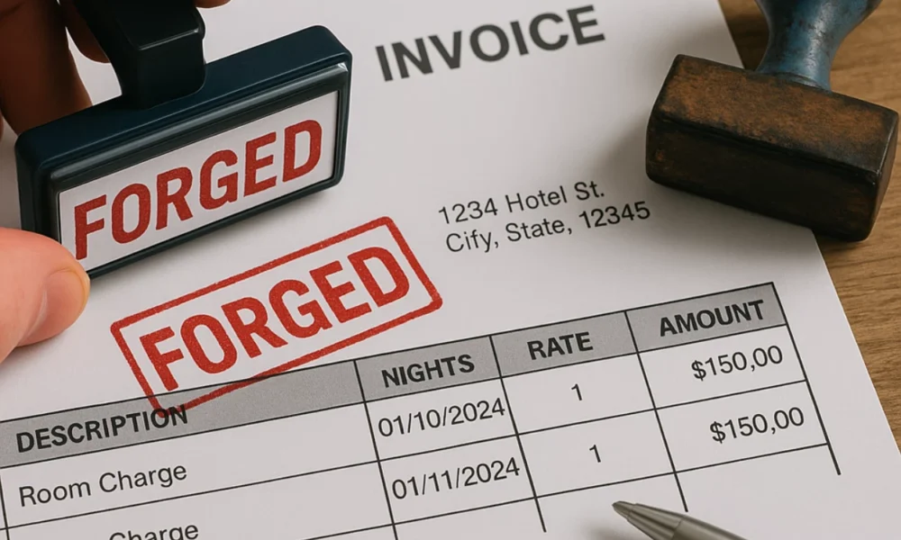 Setwan pandeglang diduga palsukan stempel dan invoice hotel, kerugian capai rp72 juta!