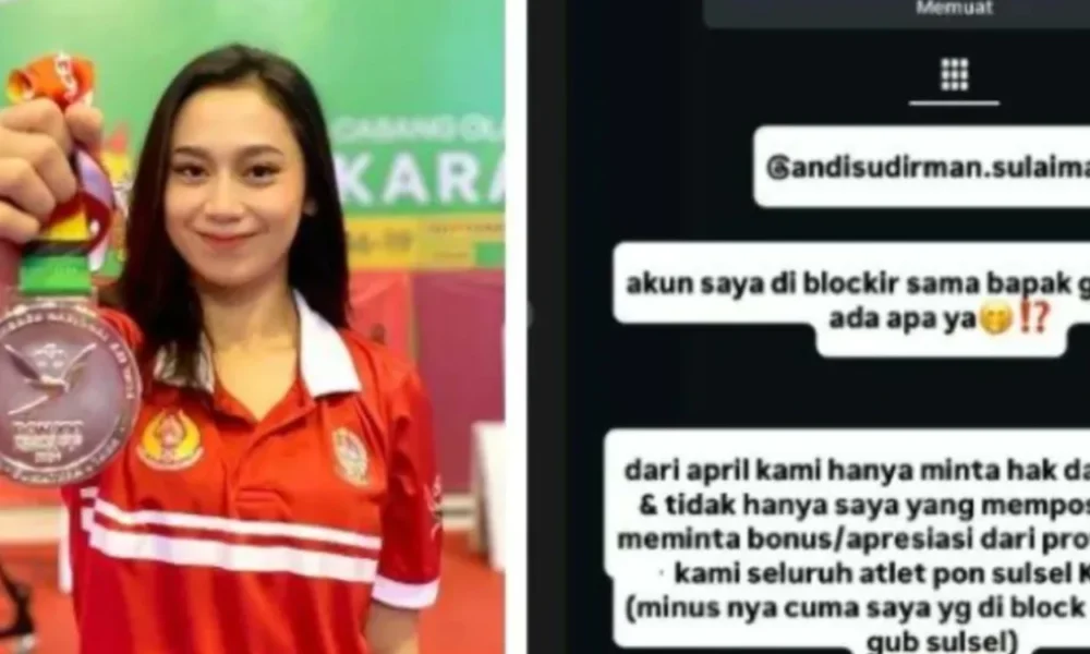 Tagih janji gubernur usai juarai pon 2024, atlet asal sulsel ini malah diblok