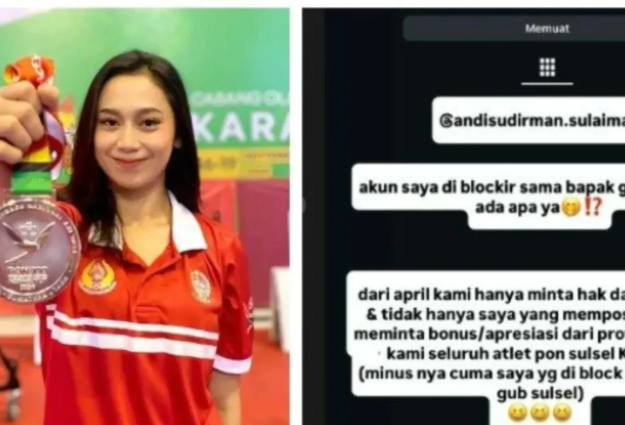 Tagih janji gubernur usai juarai pon 2024, atlet asal sulsel ini malah diblok