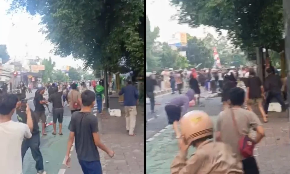 Tawuran remaja di setiabudi lumpuhkan lalu lintas ke tebet dan manggarai
