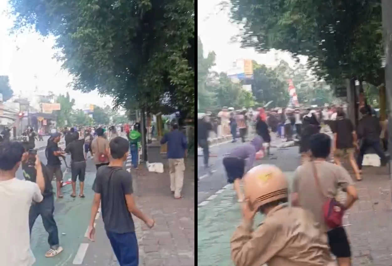 Tawuran remaja di setiabudi lumpuhkan lalu lintas ke tebet dan manggarai