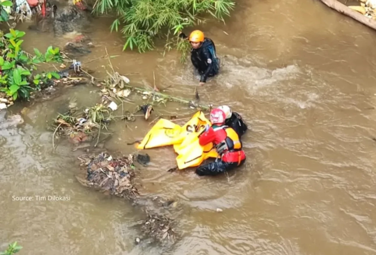 Tenggelam di kali baru, balita ditemukan meninggal dunia 400 meter dari lokasi kejadian