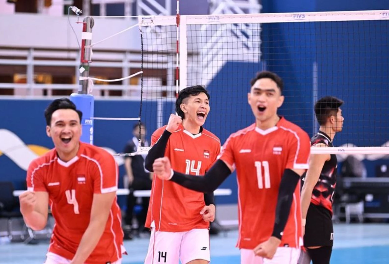 Timnas voli putra indonesia kalahkan thailand, lolos ke perempat final avc nations cup 2025
