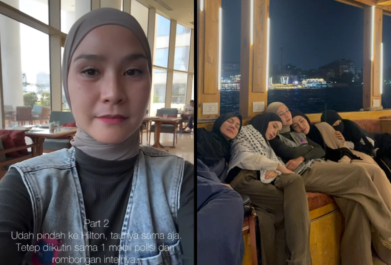 Zaskia adya mecca ceritakan situasi sulit saat menuju global march to gaza
