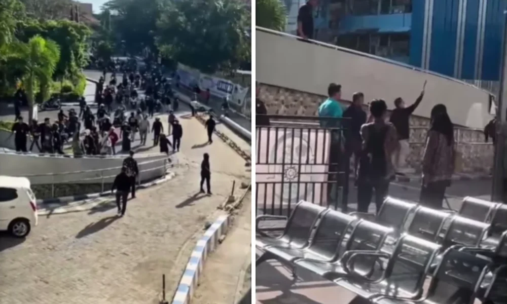5 kampus di makassar diteror massa bertopeng bawa senjata