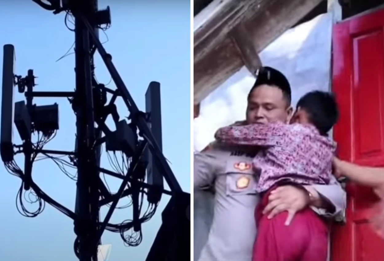 Anak sd di bandung diduga hendak bunuh diri usai dimarahi guru, panjat tower 25 meter