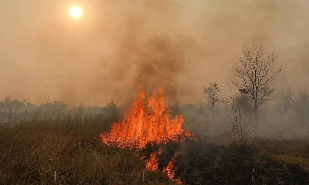 Antisipasi puncak kemarau, bmkg potensi kebakaran lahan di riau sangat tinggi