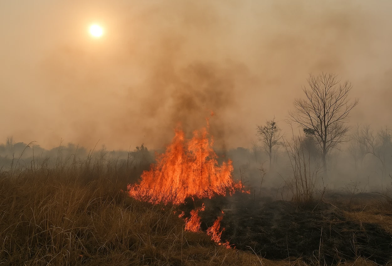 Antisipasi puncak kemarau, bmkg potensi kebakaran lahan di riau sangat tinggi
