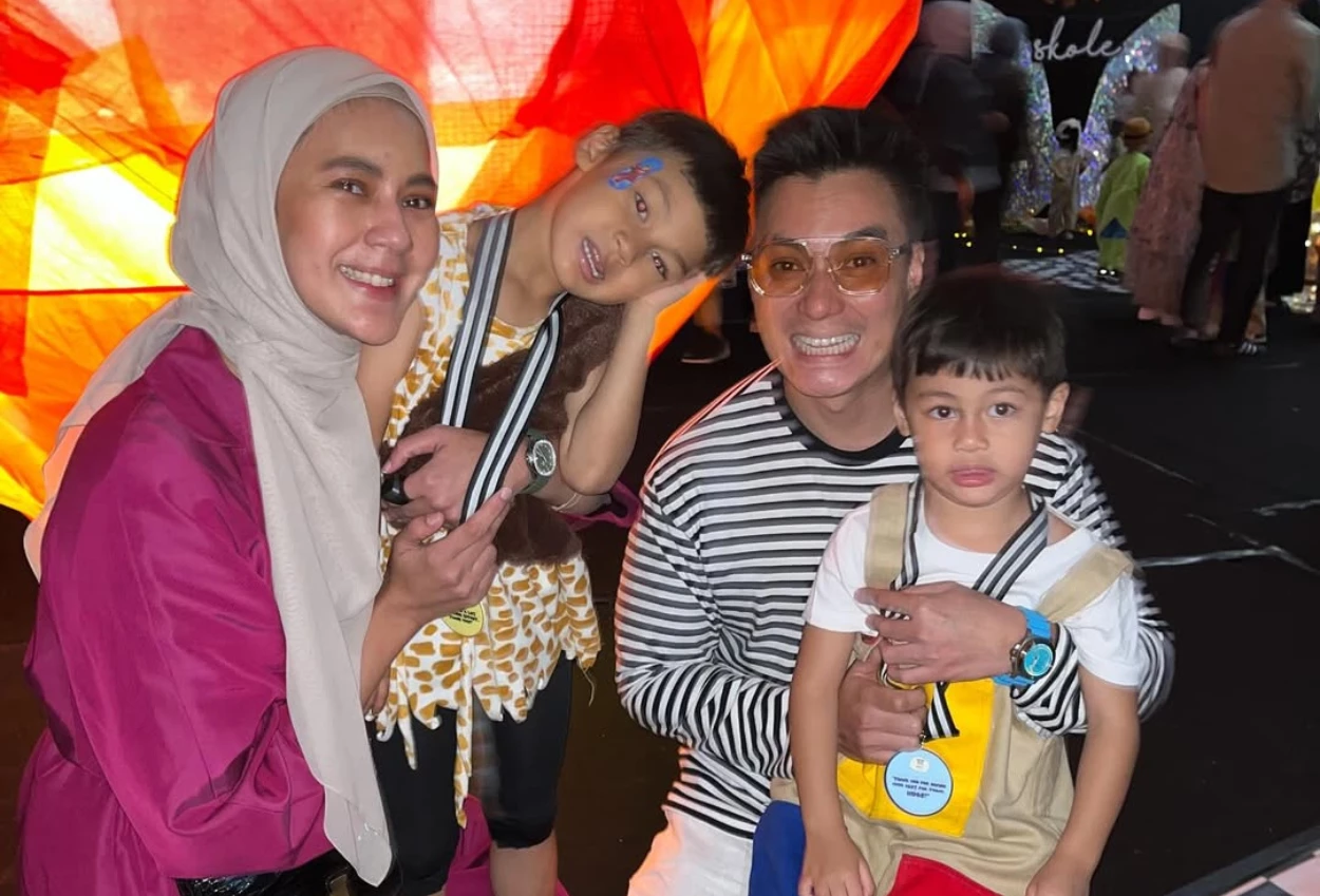 Baim wong dan paula verhoeven kompak datang di acara kelulusan anak