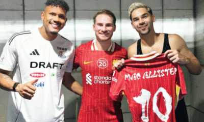 Bintang liverpool alexis mac allister minta tukeran jersey dengan sandy walsh
