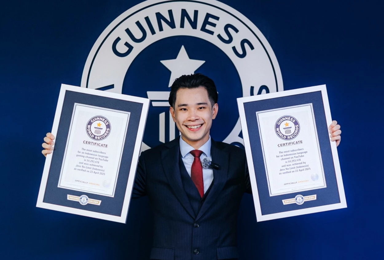 Cetak sejarah, jess no limit borong dua rekor guinness world records sekaligus