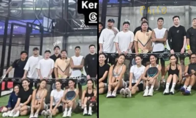 Gegerkan netizen! azizah salsha keciduk main padel bareng mantan
