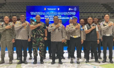 Hut bhayangkara ke 79, polri gelar simulasi pengamanan skala besar di tmii