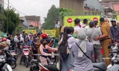 Hari pertama masuk sekolah, warga tangsel masih blokir akses jalan sman 6
