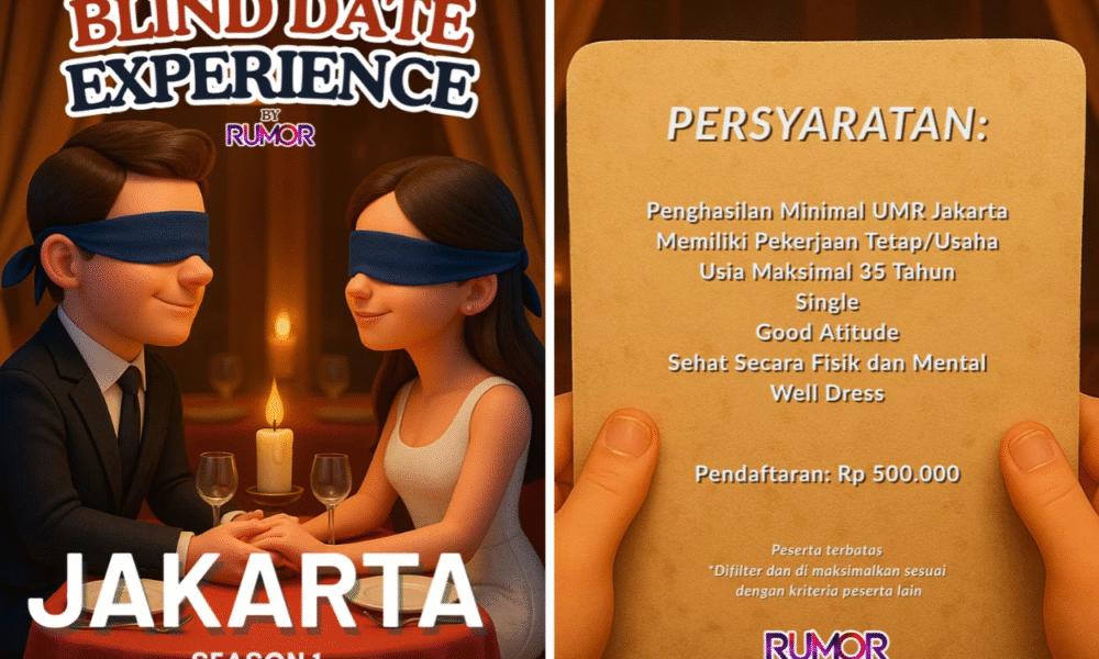 Ingin cari jodoh rumor media gelar blind date experience!